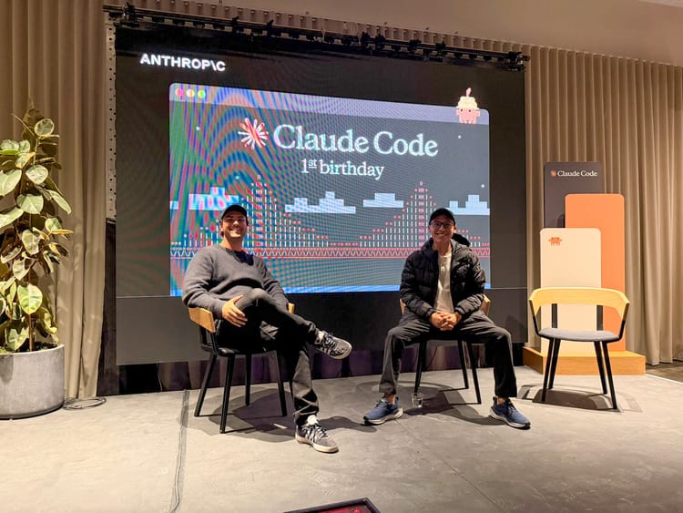 I was at Claude Code's birthday party. It was surreal.